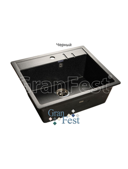 Керамическая мойка Granfest Гранфест QUADRO GF-Q560 1 секционная мойка с отверстием под смеситель