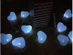 шар сердце светящийся с воздухом (не летает)