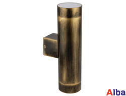 Светильник настенный садово-парковый Tube 5003-2 Gb черный с патиной