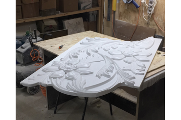 Готовая отшлифованная модель, покрытая специальным составом и готовая к формовке.