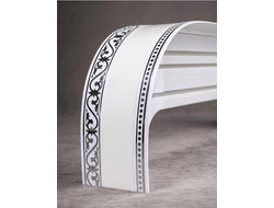 Белый глянец хром