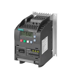 6SL3210-5BE15-5UV0 SINAMICS V20 3AC380-480В -10/+10% 47-63Гц НОМИНАЛЬНАЯ МОЩНОСТЬ 0,55 кВт ПЕРЕГРУЗКА 150 %НОМИНАЛЬНОГО ТОКА НА 60 С, БЕЗ ФИЛЬТРА
