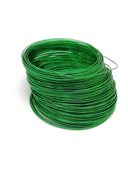 Проволока алюминиевая, 1,5 мм 5 м цвет зеленый