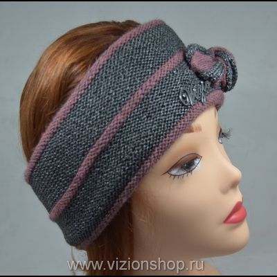 Повязка с бантом вязаная vizio 5138