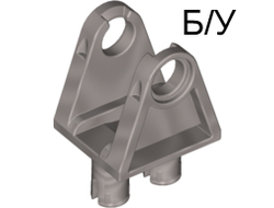 ! Б/У - Technic, Steering Arm with Pins, Pearl Light Gray (32069 / 4173235) - Б/У