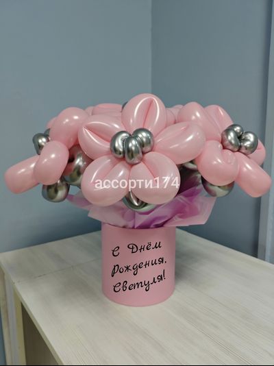 Букет цветов в коробке