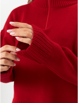 Джемпер поло с длинным рукавом