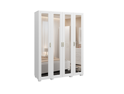 Детская МОНБЛАН - Шкаф с зеркалом МБ-25К Белое дерево