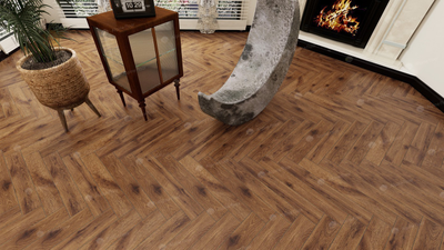 Ламинат Alpine Floor Herringbone 12, LF105-11 Дуб Умбрия 600 х 100 х 12 mm