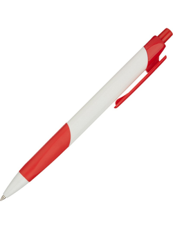 Ручка шариковая Attache Symbol, красно белый корпус, 12 штук в упаковке (синяя)