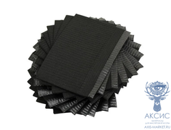 Салфетки стоматологические бумажно-полиэтиленовые, черные 125 шт