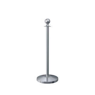 Столбик ограждения для каната Barrier Classic Lite Silver. Стойки для декоративного ограждения