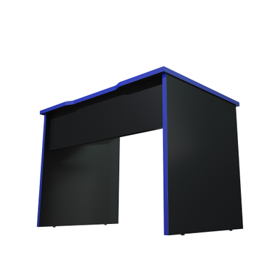 Стол геймерский С-241 черный шагрень/синий