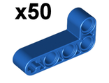 Technic, Liftarm, Modified Bent Thick L-Shape 2 x 4,x50, Blue (32140 / 4124278)