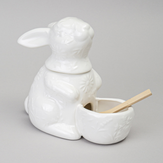 Солонка в форме зайца "Цветочная история" 16*9*14 см 400 мл