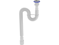 Гофросифон 1 1/4"х40/50 с нержавеющей решеткой, F203-20-MR Aquant  [97284]