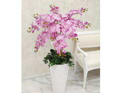 Композиция из искусственных цветов Орхидея напольная розовая № ОР015