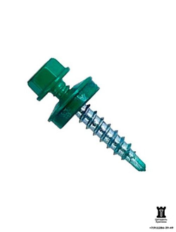 4.8х29 Кровельные саморезы RAL 6005 (250 шт)