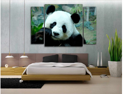 Модульная картина "Грустная панда"