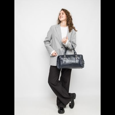 Кожаная дорожная сумка Ravenna Premium blue (арт. 4047-19)