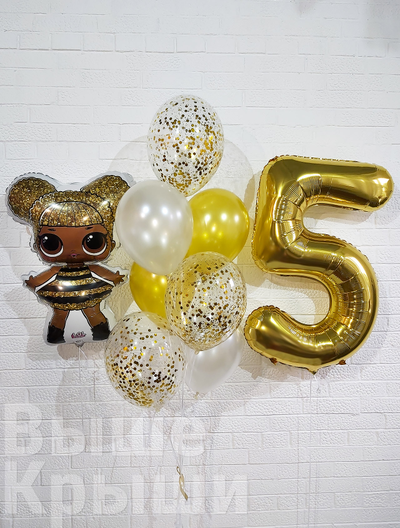 Сет "Сияющая королева" (8 шариков + 1 цифра)