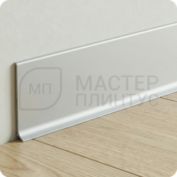 Алюминиевый плинтус 10х40х2500 мм. NEEXY AKBD40-MS Серебро матовое