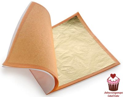 Пищевое золото, лист 14x14 см