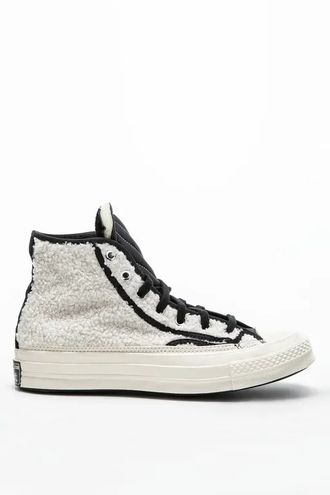 Зимние кеды Converse Chuck 70 Sherpa белые