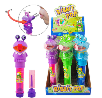 Кидсмания Ribbit Pop Лягушка Леденец + Свисток 11 гр (12 шт)