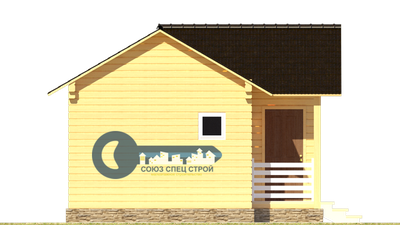 Б-07  ГАБАРИТНЫЕ РАЗМЕРЫ: (5,5Х6М) 1 ЭТАЖ, ОБЩАЯ ПЛОЩАДЬ: 30М²