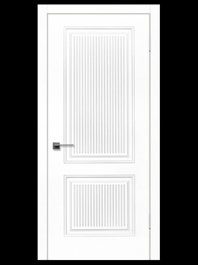 Дверь Межкомнатная - "LEO-2" Белая Эмаль
