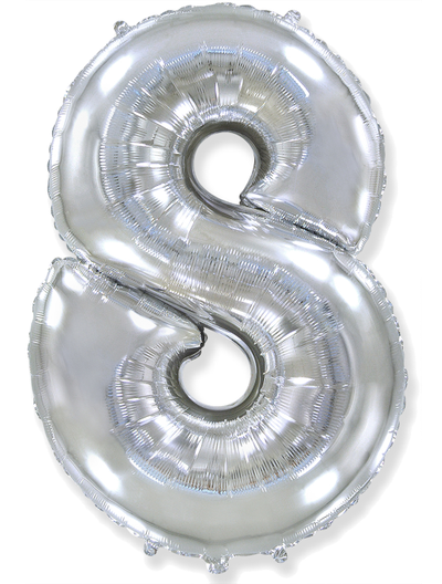 Фольгированная цифра-Серебряная