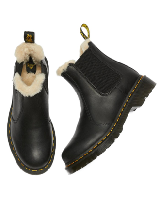Dr Martens Leonore Faux Fur Lined Boots Black