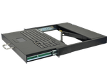 Выдвижная промышленная клавиатура Kinan с тачпадом для монтажа 19&quot;, 1U, 105 клавиш, USB, PS/2 (MKDN-19T)