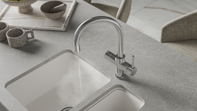 Система мгновенного кипячения воды с газацией и охлаждением 5в1 AQUAHOT MONTBLANC Chrome (хром)