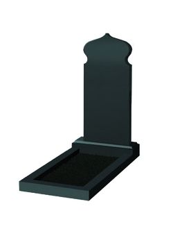 Гранитный памятник в виде "часовни" №2