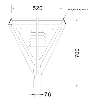 Садово-парковый светильник  Стрит 56 (Е27)
