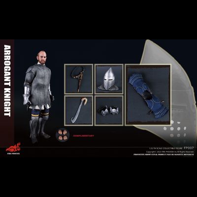 Рыцарь с фальшионом - КОЛЛЕКЦИОННАЯ ФИГУРКА 1/6 scale DIECAST ALLOY ARROGANT KNIGHT (FP007) - FIRE PHOENIX