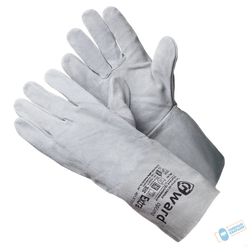 Краги спилковые (серые) б/п GWARD Extra (251)