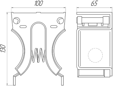 Зажим-держатель для  сапог 121/A  Ambos