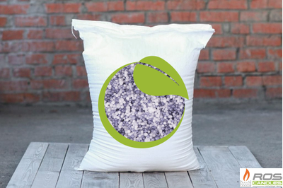 Насыпные свечи RosCandles цветной микс: белые "Бизнес" + серые "Серый" - мешок 25кг