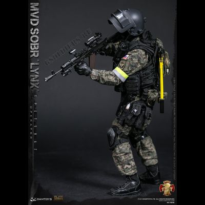 Боец СОБР &quot;Рысь&quot; - КОЛЛЕКЦИОННАЯ ФИГУРКА 1/6 scale RUSSIAN SPETSNAZ MVD  - SOBR LYNX (78058) - DAMTOYS
