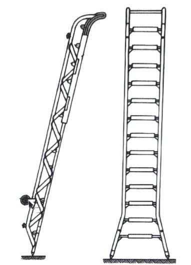 Лестница приставная с перилами ЛП-4,3А (Ан-24, Ан-26)