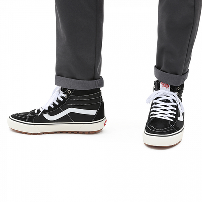 Vans sk8 hi mte black true white online