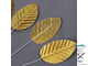Набор для украшения торта «Листья», 10 шт., цвет золото