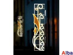 Консоль световая для праздничного украшения улиц золотая