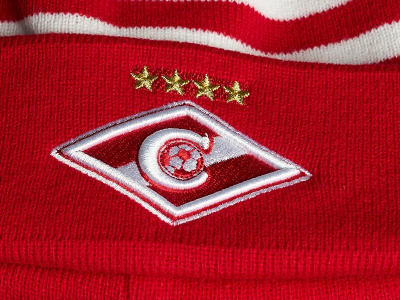 Шапка ФК СПАРТАК красно-белая 11362