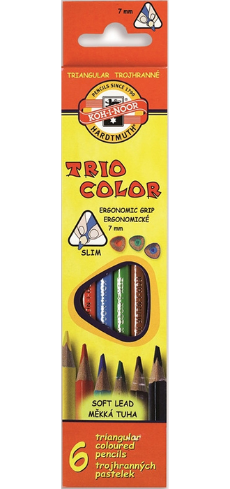 Набор цветных карандашей Koh-I-Noor Triocolor 3131/6 (6 цветов)