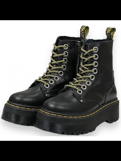Dr Martens 1460 Vegan Jadon Round Toe Smooth Leather Black