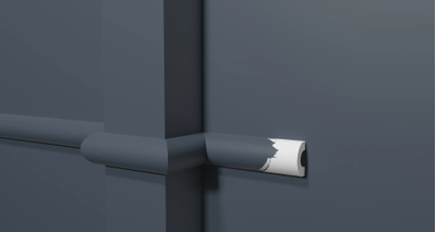 Молдинг Decor Dizain DD640, дюрополимерный, влагостойкий, под покраску, длина 3 м